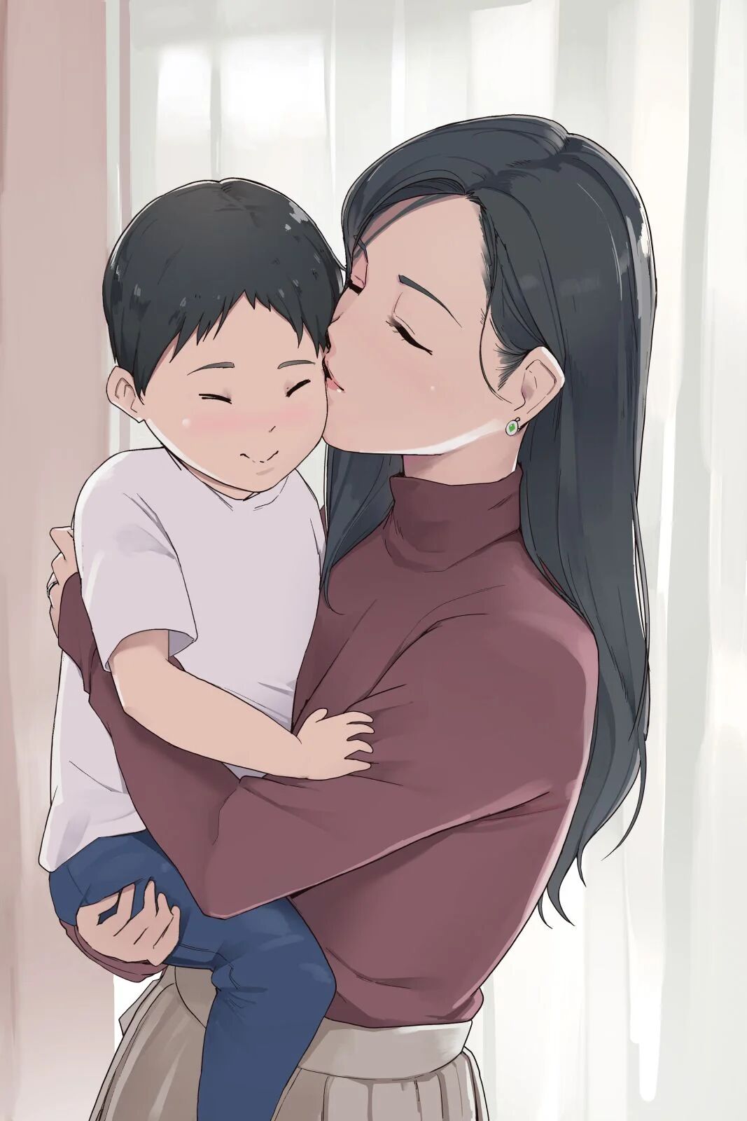 [Wakamatsu] Haha no Kao to Onna no Kao o Tsukaiwakeru Mama no Ohanshi [English]