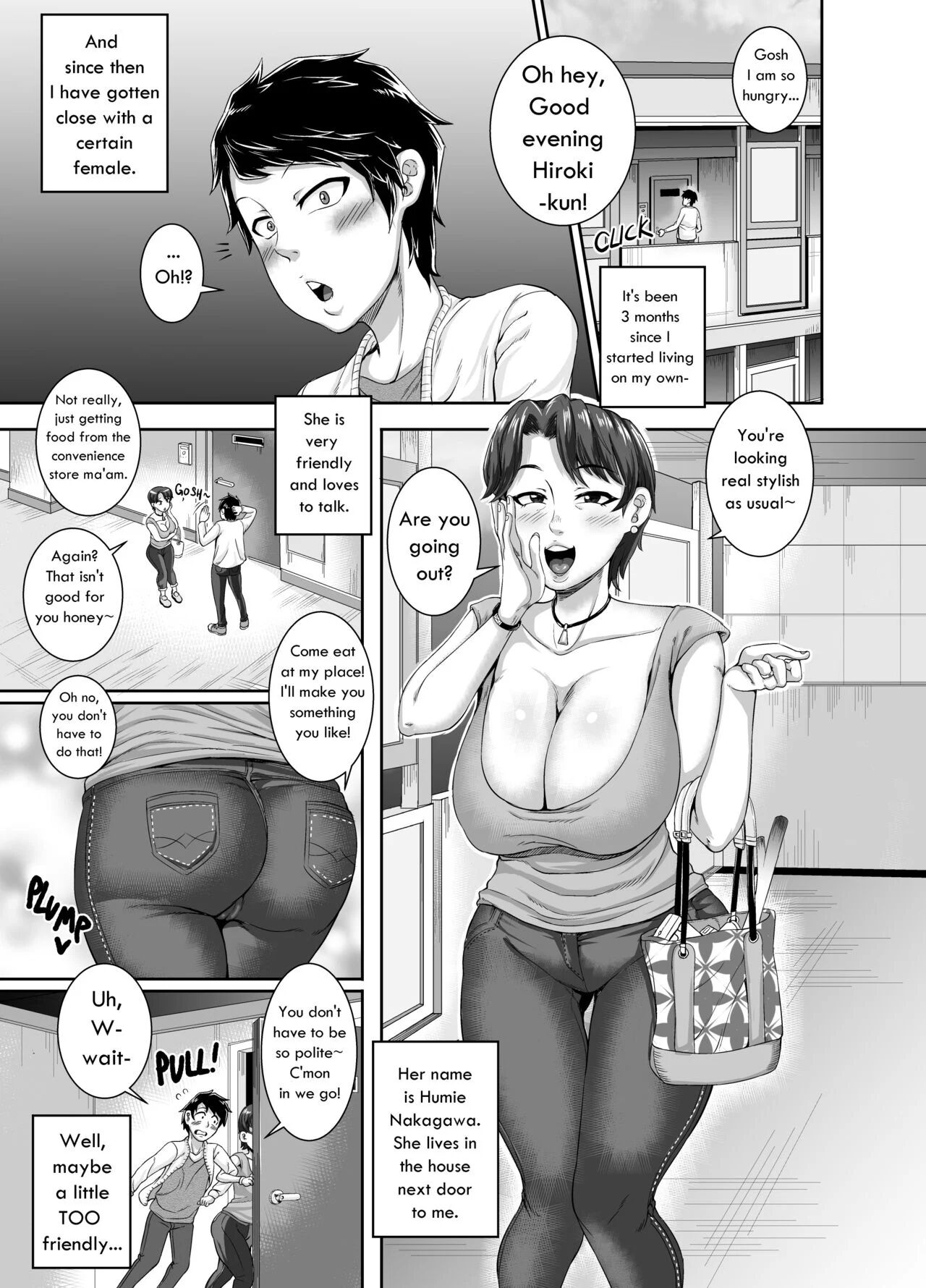 [Juna Juna Juice] Kinjo no Yuuwaku | Seduction from Next Door [English] [Digital]