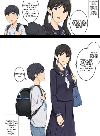 [Wakamatsu] Toshishita no Boku ni Otona na Koto o Oshiete kureru Osananajimi ni Onee-san [English]