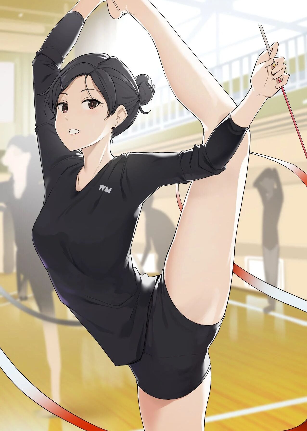[Wakamatsu] Shintaisou Circle Joshi ga Kansetsu Kadouiki Meippai Tsukatte H suru Hanashi | How A Gymnastics Club Girl Learned How to Express Herself Through Sex [English]
