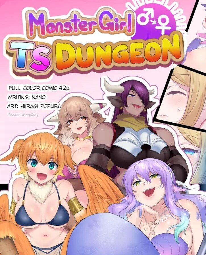 [Amuai Okashi Seisakusho (Hiiragi Popura, Nano)] Monmusu TS Dungeon | Monster Girl TS Dungeon [English]