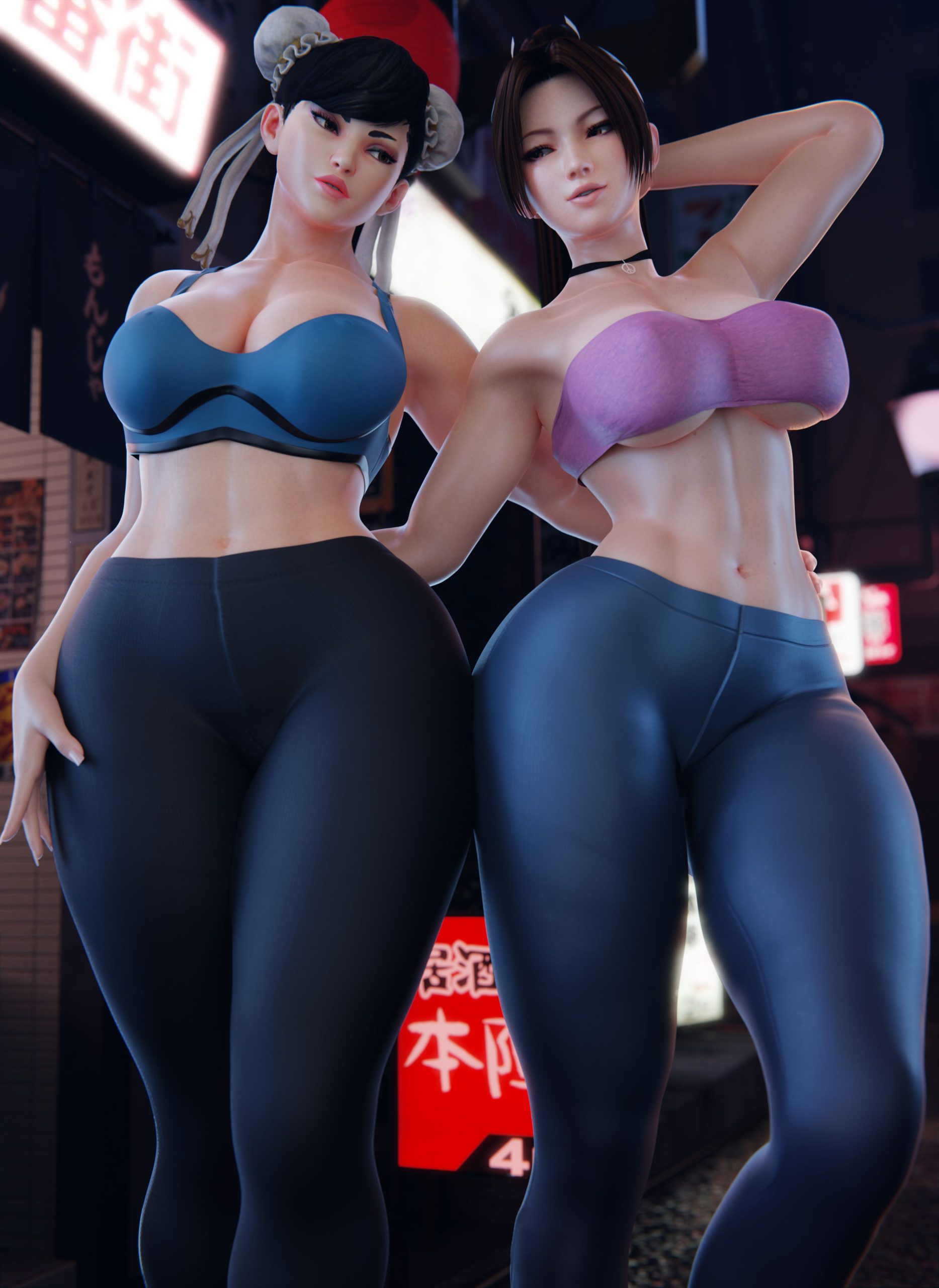Chun Li & Mai Shiranui [PervertMuffinMajima]
