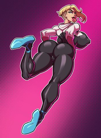 Spider Gwen across the Shaggingverse