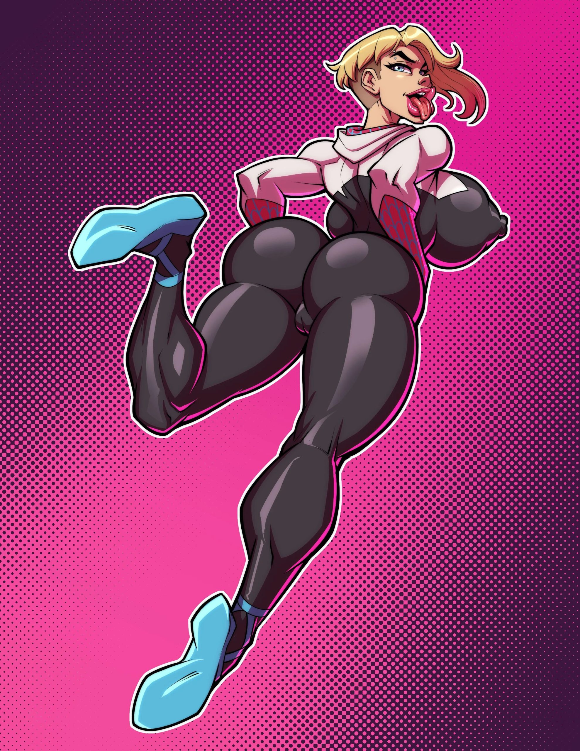 Spider Gwen across the Shaggingverse