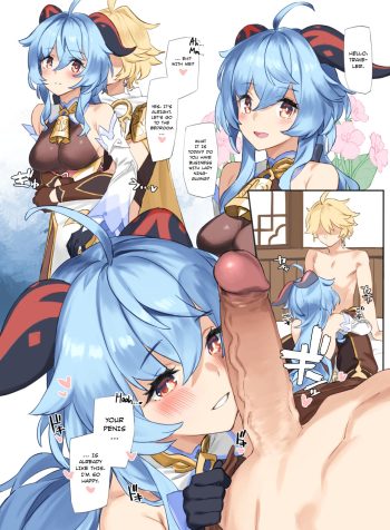 [92M] Kanu-chan ni Amaeru o Manga | Fawning on Ganyu (Genshin Impact) [English]