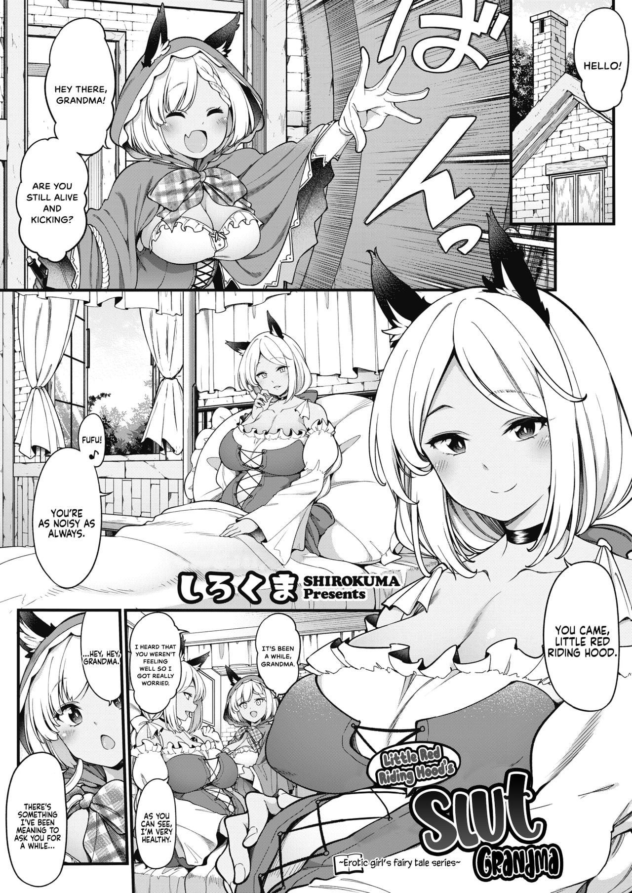 [Sirokuma] Akazukin no Yariman Obaa-chan | Little Red Riding Hood’s Slut Grandma (COMIC HOTMILK 2021-10) [English]