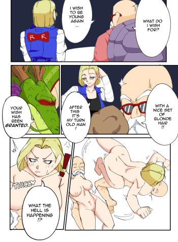 Android 18 & Master Roshi accidentally get their bodies swapped!